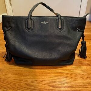 Kate Spade Black Leather Tote